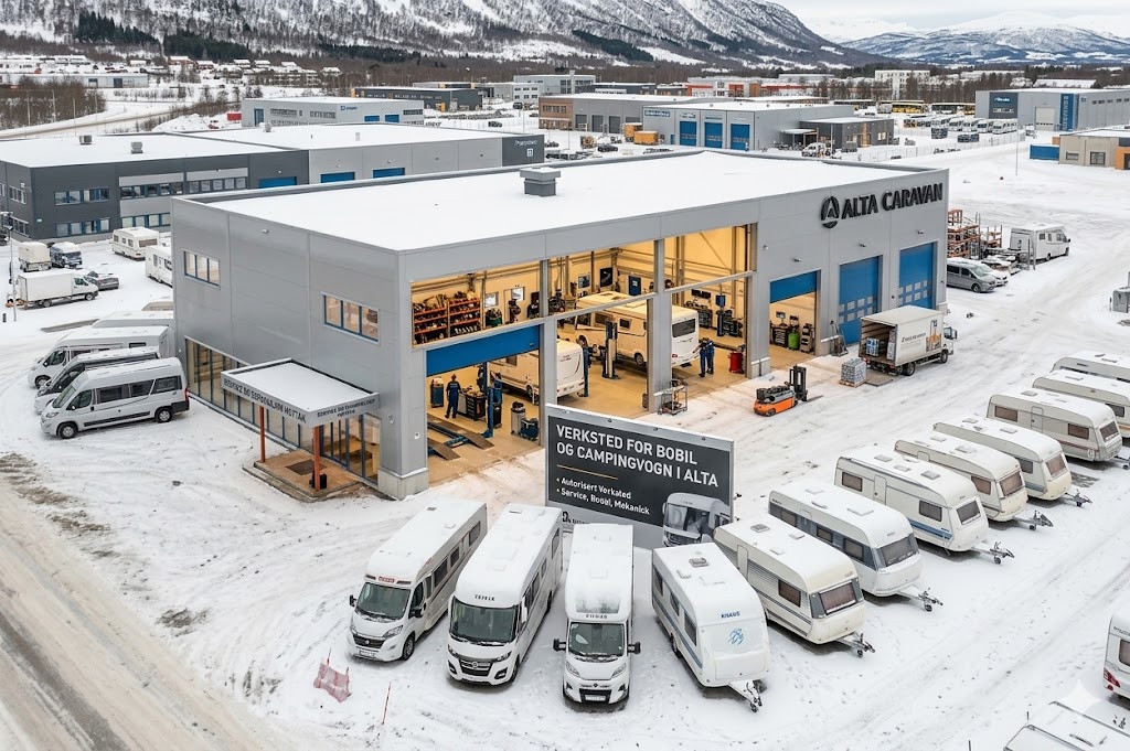 Verksted for bobil og campingvogn i Alta