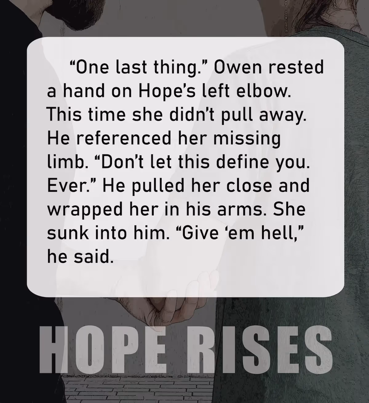 Hope Rises, Dystopian, Psychological, Thriller, Action, Fiction, Entertainment, Future, Female, Female Lead, Disabled, Amputee, Climate Change, Winnipeg, Manitoba, Canada, Kindle, Amazon, e-reader, Canadian Author