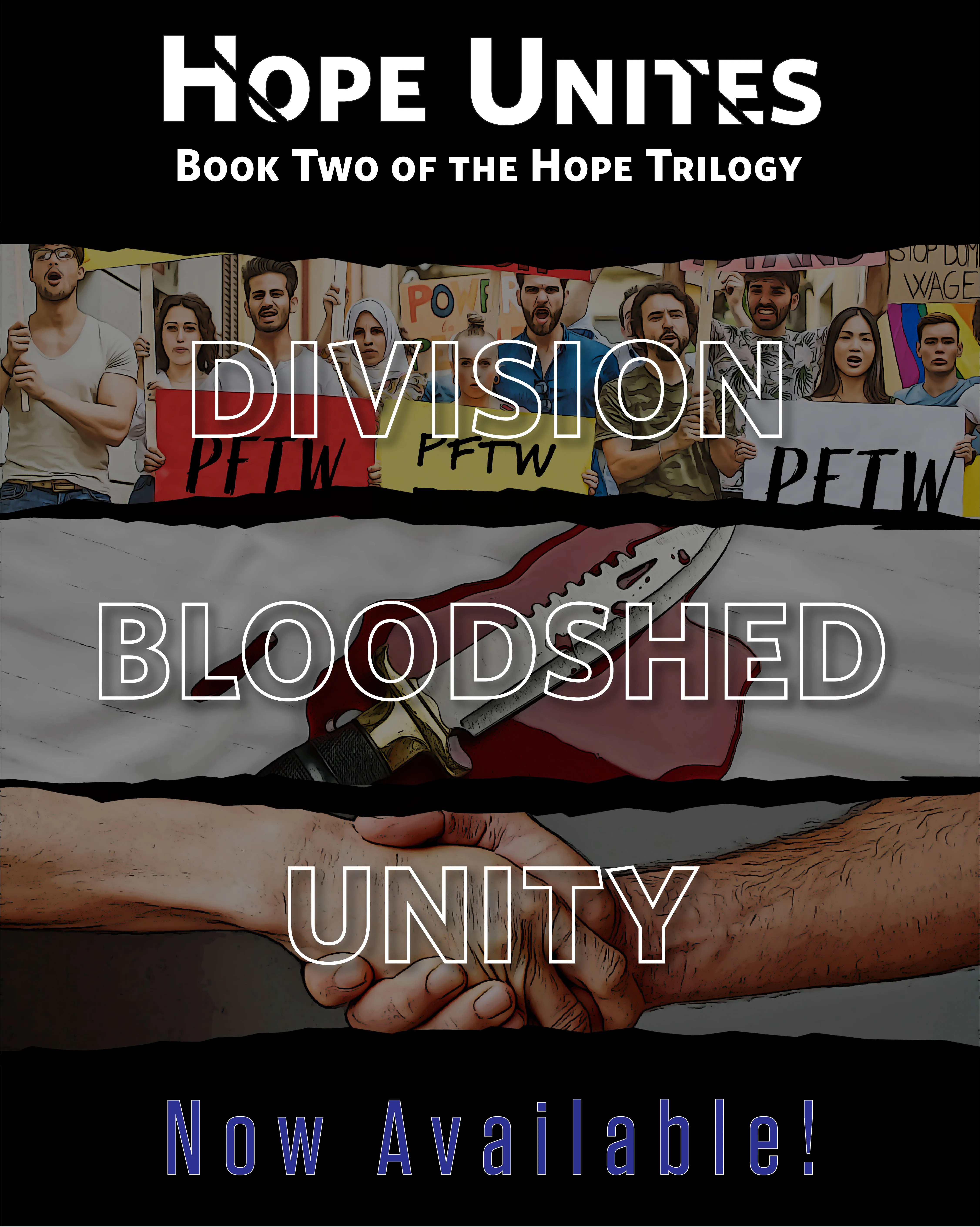 Hope Unites, Dystopian, Psychological, Thriller, Action, Fiction, Entertainment, Future, Female, Female Lead, Disabled, Amputee, Climate Change, Winnipeg, Manitoba, Canada, Kindle, Amazon, e-reader, Canadian Author