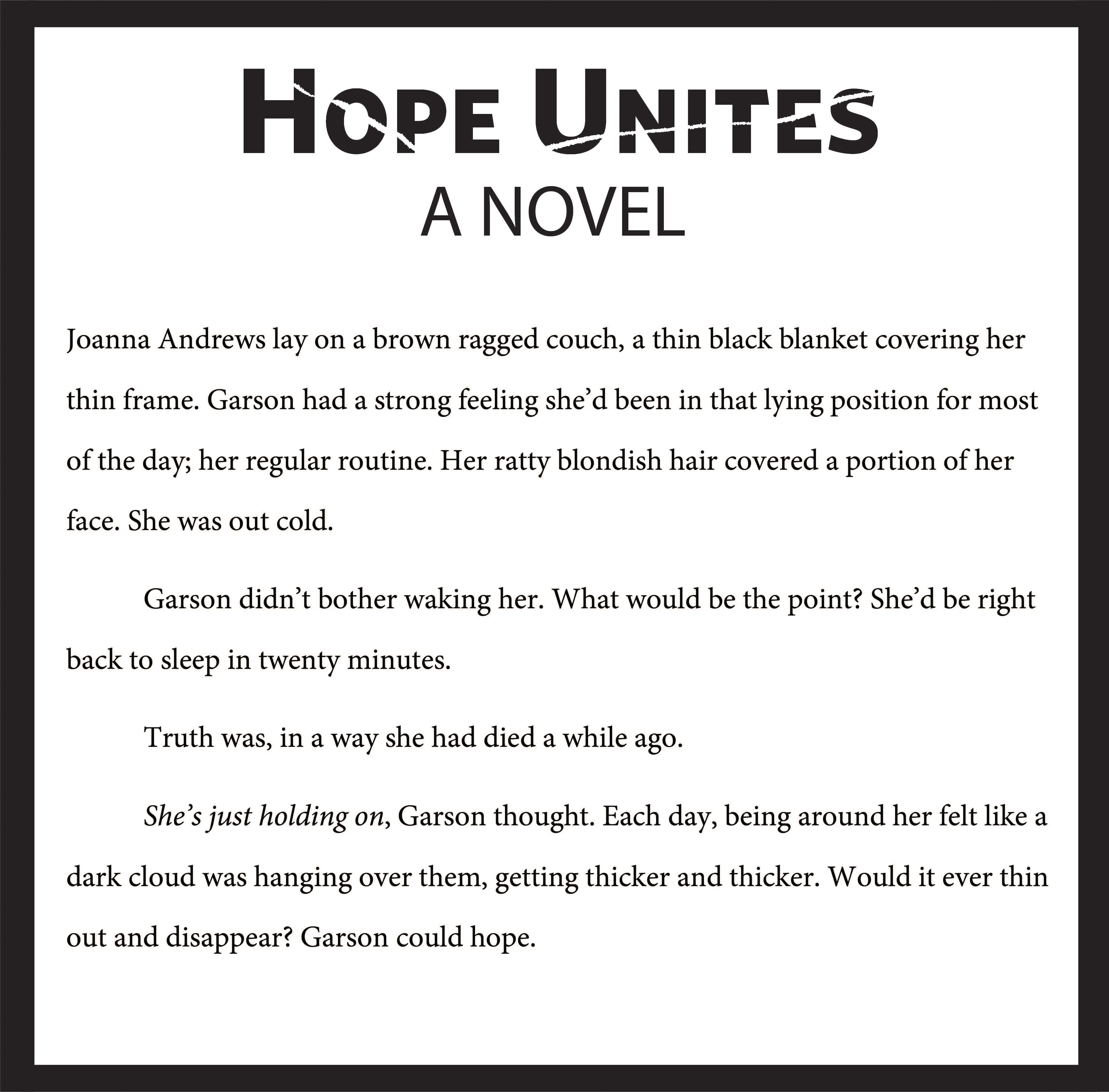 Hope Unites, Dystopian, Psychological, Thriller, Action, Fiction, Entertainment, Future, Female, Female Lead, Disabled, Amputee, Climate Change, Winnipeg, Manitoba, Canada, Kindle, Amazon, e-reader, Canadian Author