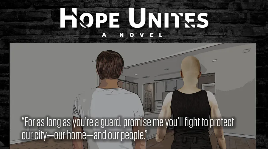Hope Unites, Dystopian, Psychological, Thriller, Action, Fiction, Entertainment, Future, Female, Female Lead, Disabled, Amputee, Climate Change, Winnipeg, Manitoba, Canada, Kindle, Amazon, e-reader, Canadian Author