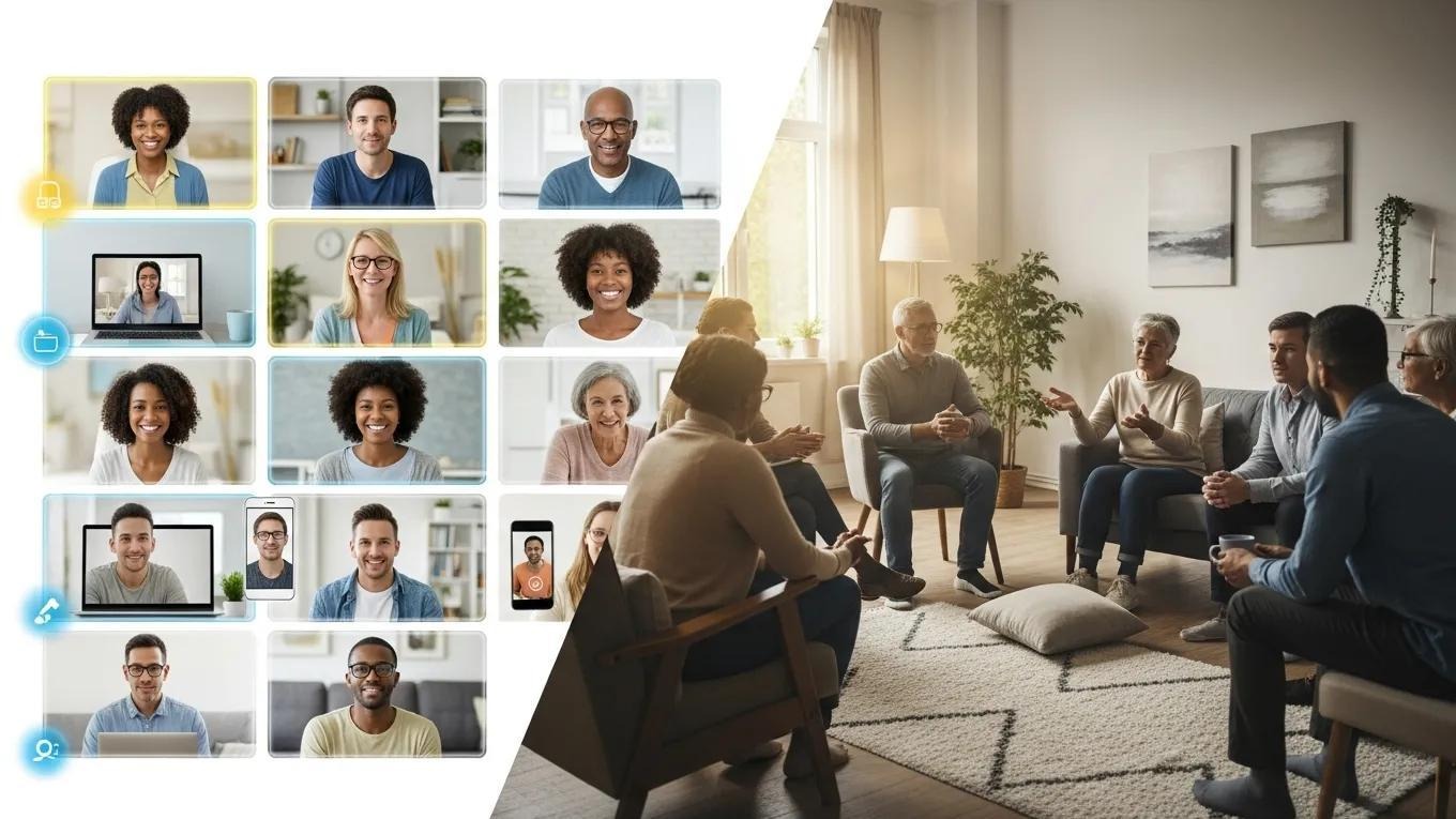 Comparison of online and in-person support groups for individuals with disabilities