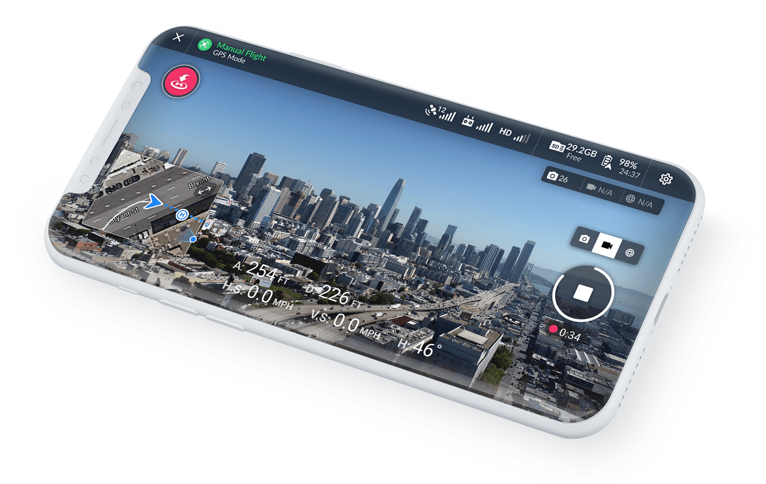 DroneDeploy's Mobile app, developed by CodigoDelSur