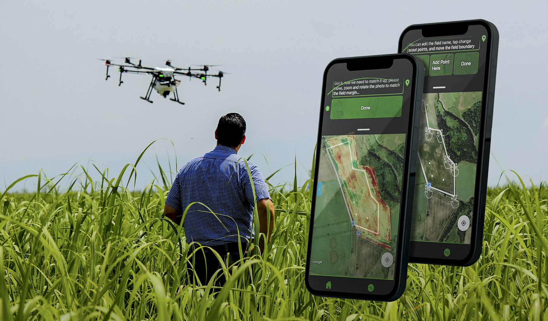 The Skippy Scout platform, developed by CodigoDelSur, analyzes captured images to report on healthy crop, weeds, and insect damage.