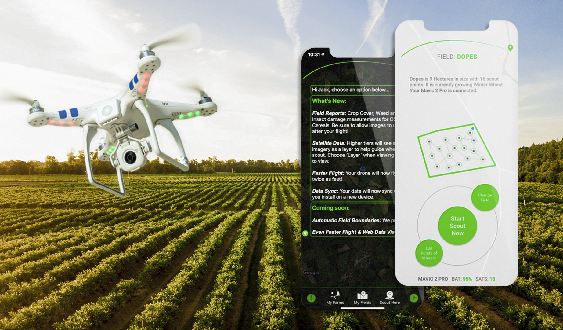 CodigoDelSur built Skippy Scout to save farmers time and provide more useful information for crop management.