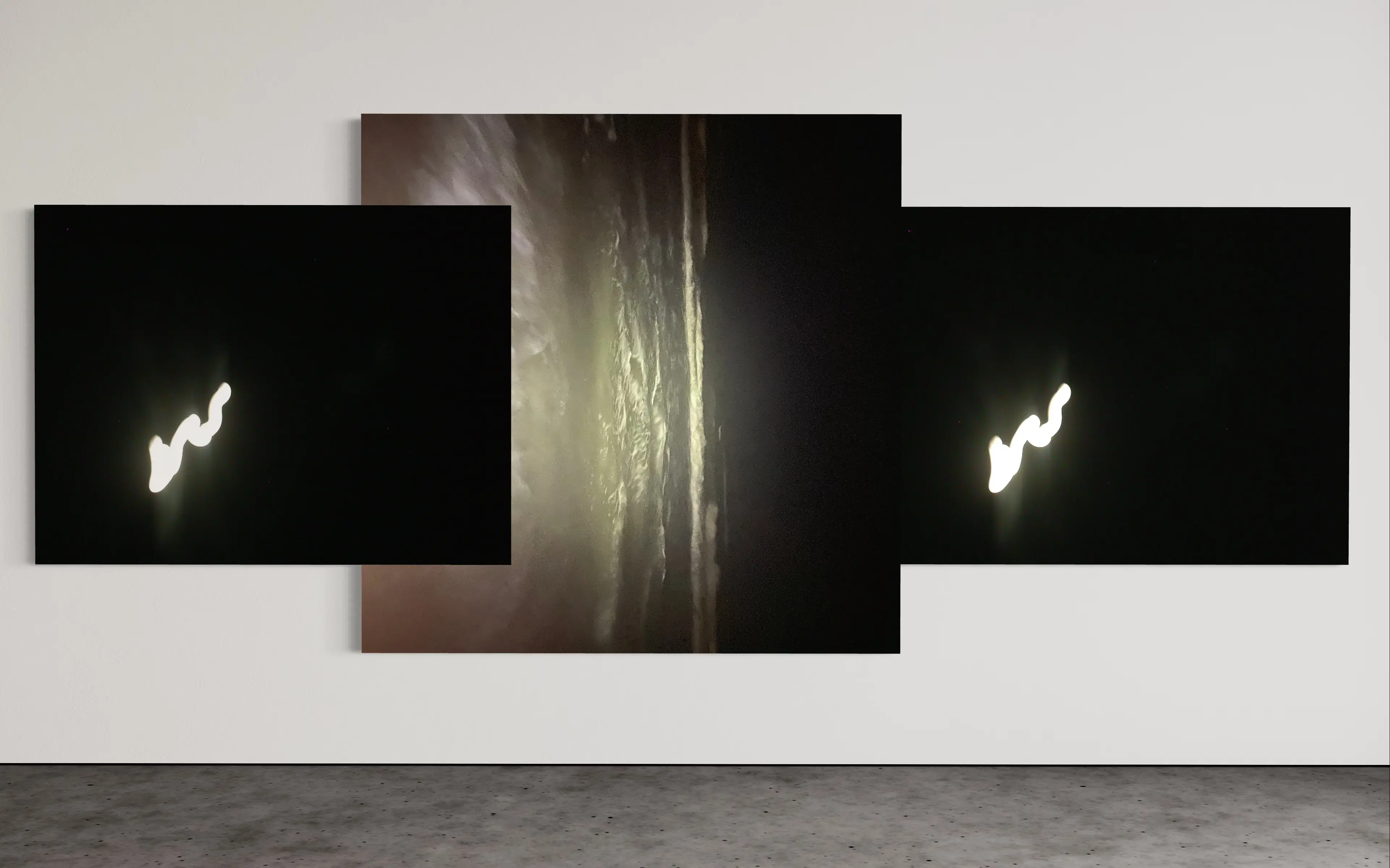 Moon, sideways beach and moon again