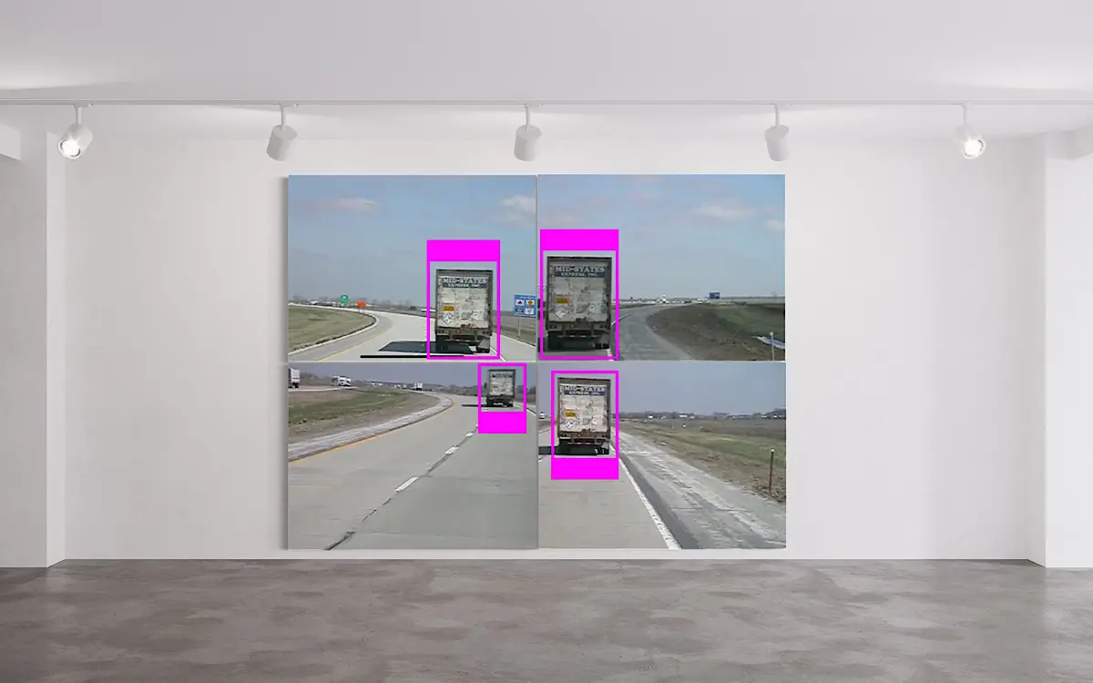 Trucks with pink boxes 1