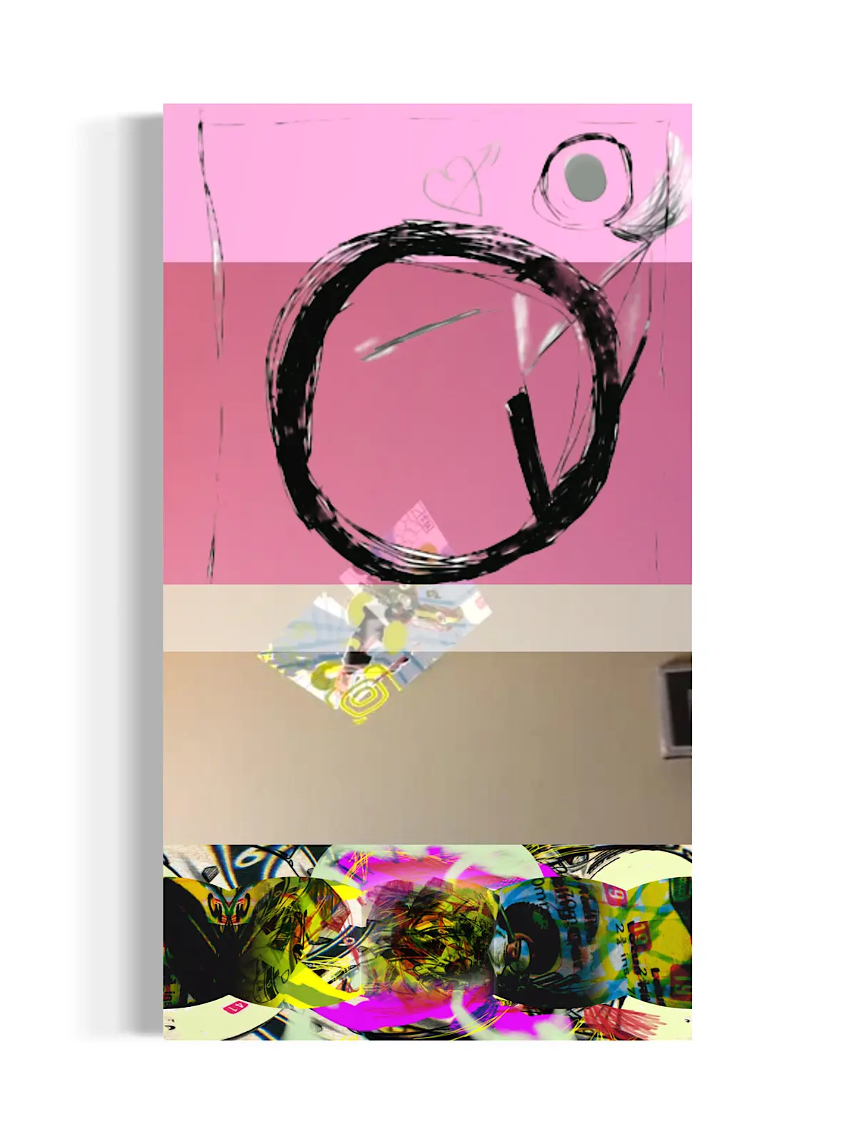 Acrylic & Inkjet on canvas