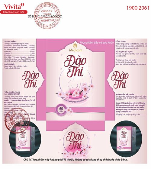 [HÀNG MỚI NHẤT] Bộ Nở Ngực Đào Thi - Giúp Căng Tròn Vòng 1