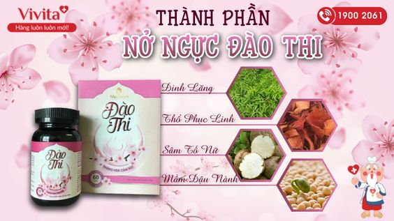 [HÀNG MỚI NHẤT] Bộ Nở Ngực Đào Thi - Giúp Căng Tròn Vòng 1