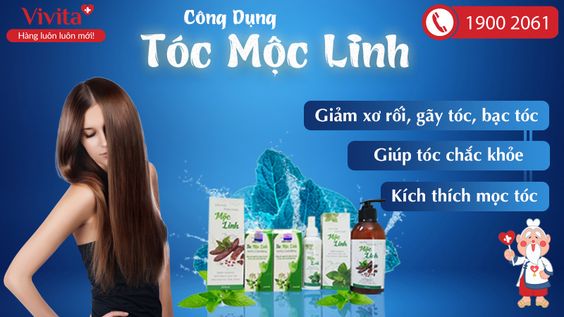 [HÀNG MỚI NHẤT] Bộ sản phẩm tóc Mộc Linh  - Giúp mọc tóc hiệu quả