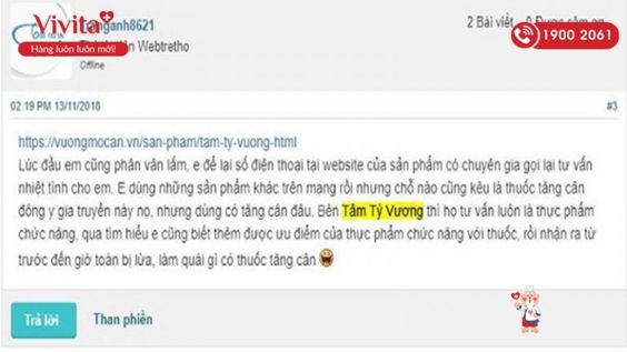 [CHIA SẺ] Đánh giá viên uống tăng cân Tâm Tỳ Vương