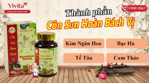 Hướng dẫn sử dụng thảo dược Côn Sơn Hoàn Bách Vị