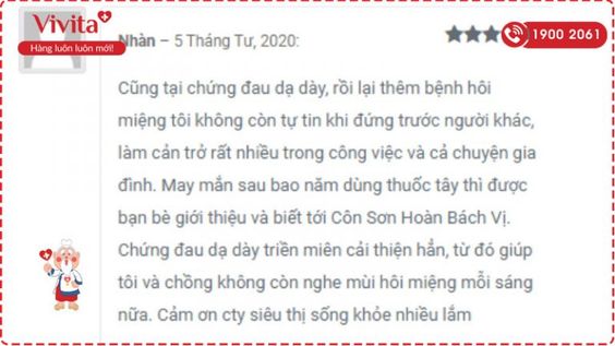 [REVIEW MỚI NHẤT] Đánh giá sản phẩm Côn Sơn Hoàn Bách Vị