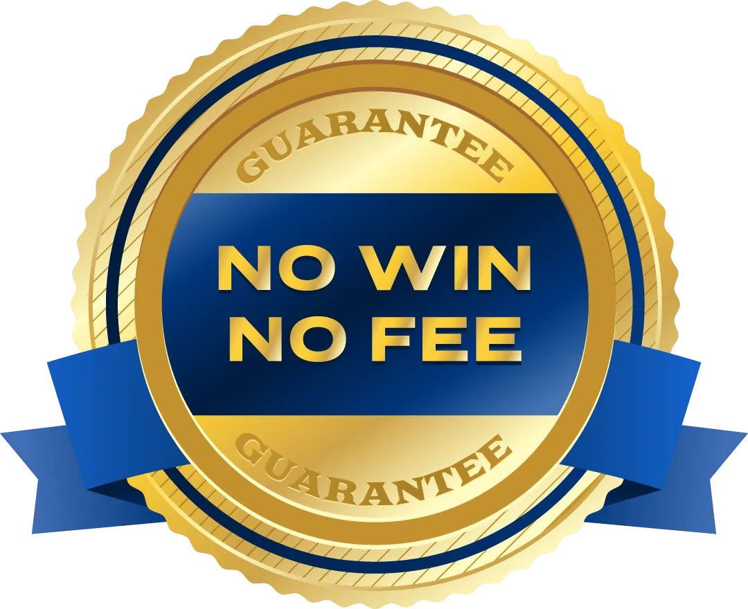 Badge to symbolise our "No Win No Fee Policy".