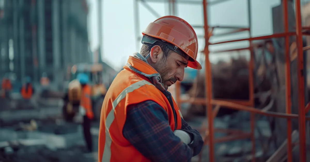 Independent contractor on worksite with contract