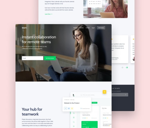 A mockup of a project