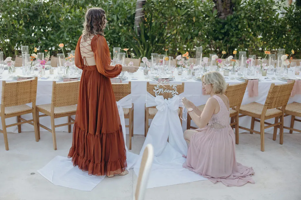 Wedding decor on the beach