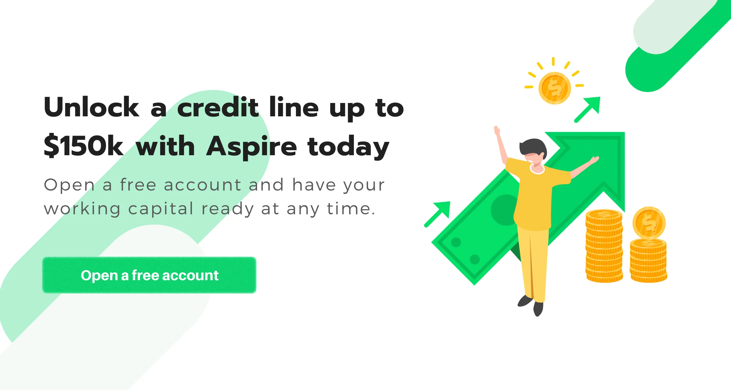Unlock a credit line up to $150k with Aspire Today