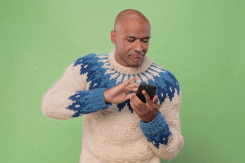 Man buying Amazon products on his phone