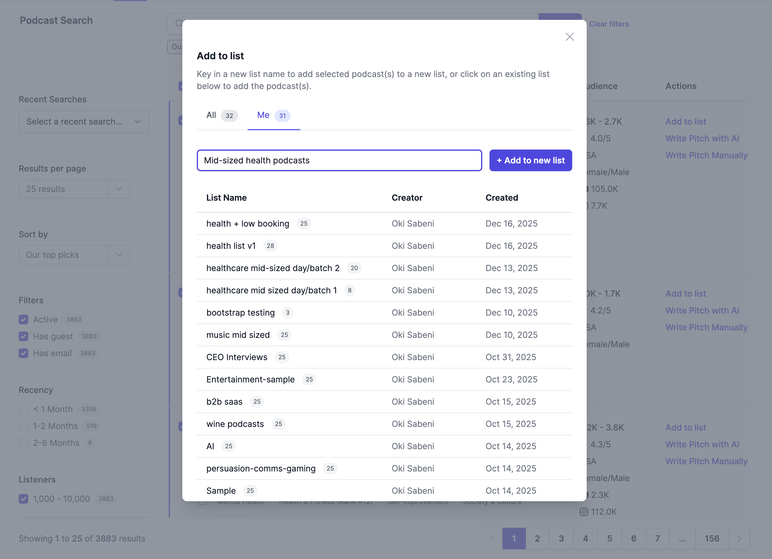 Save shows as you discover them - Podseeker