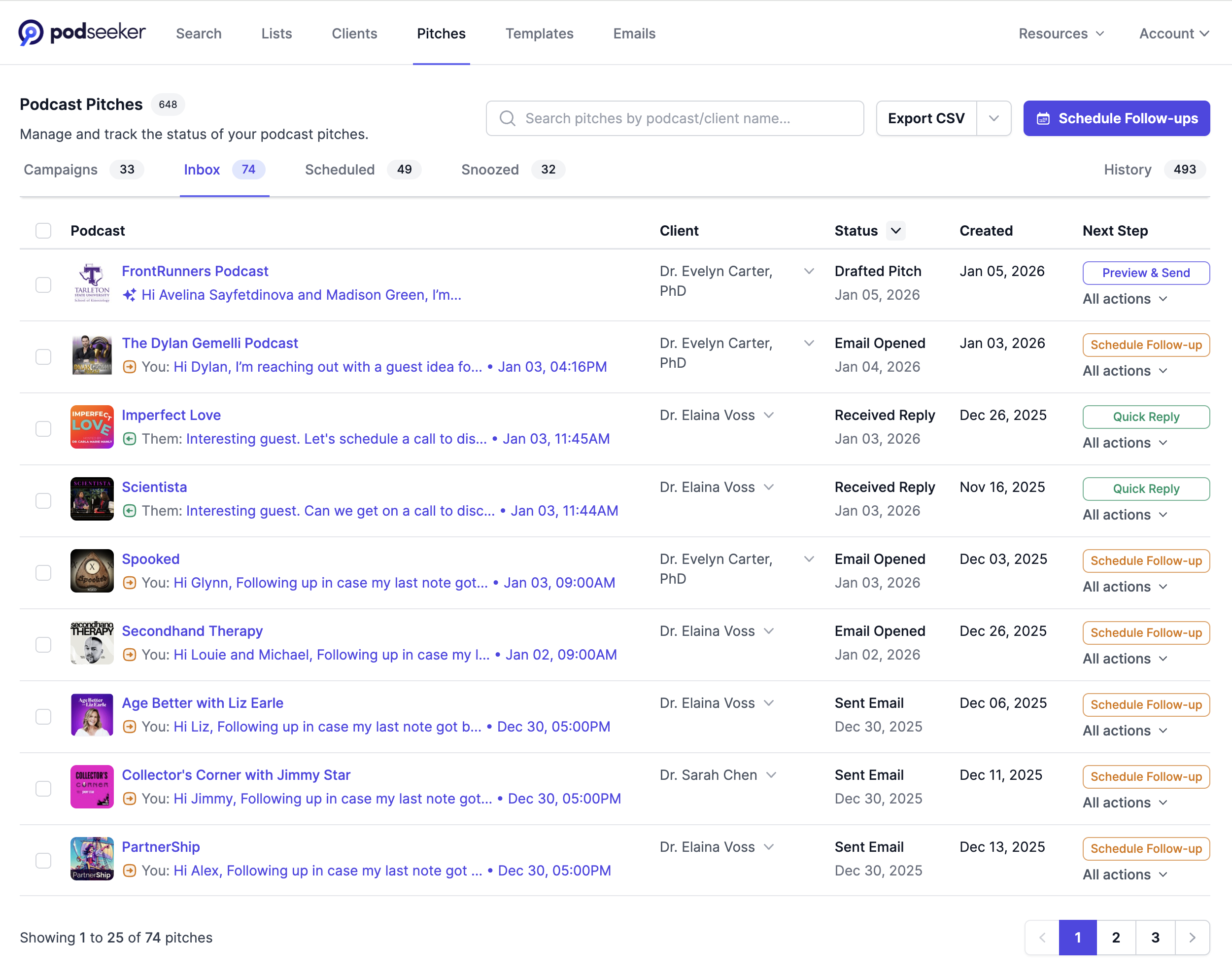 2. Always know the next step - Podseeker