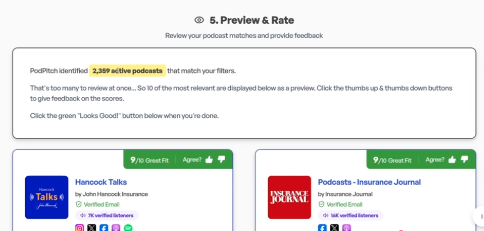 Podcasts search campaign -= PodPitch