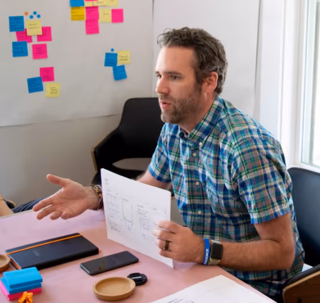 Mighty during a sprint design