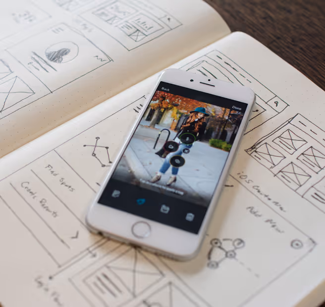 An iOS app design