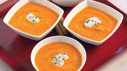Carrot soup with coriander