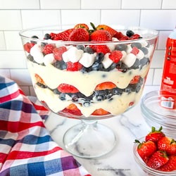 Red, White, and Blue Cheesecake Salad