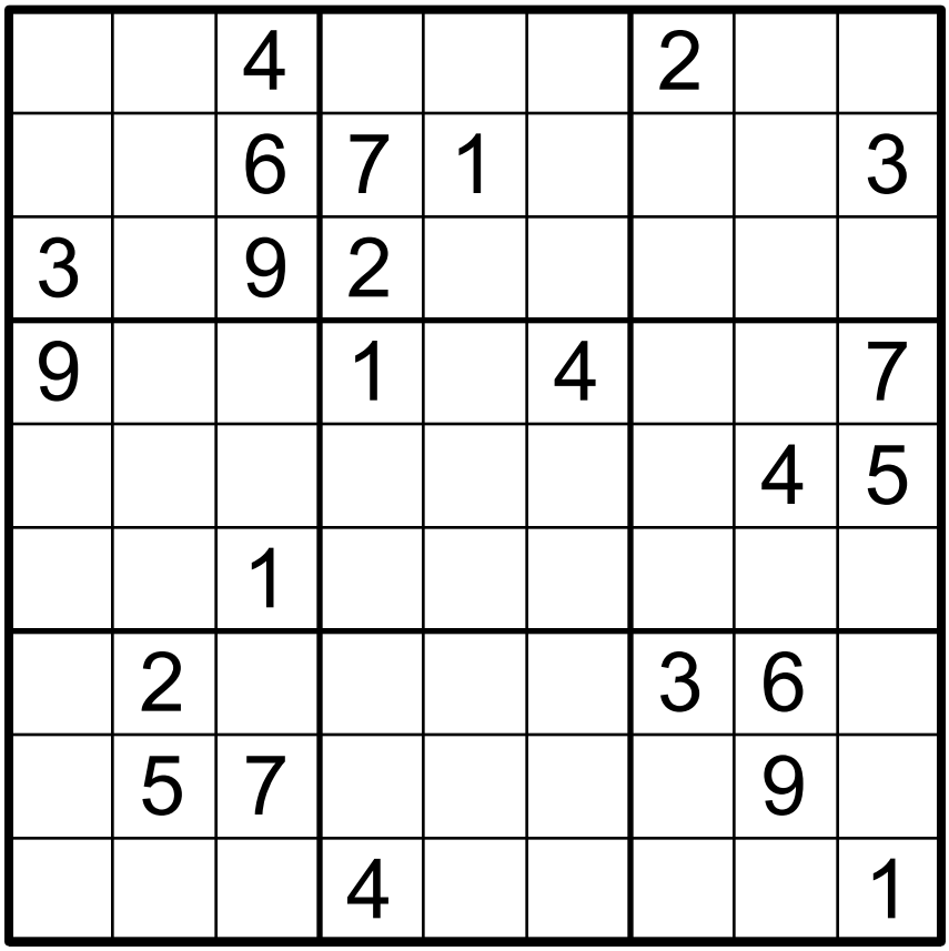 sudoku puzzle