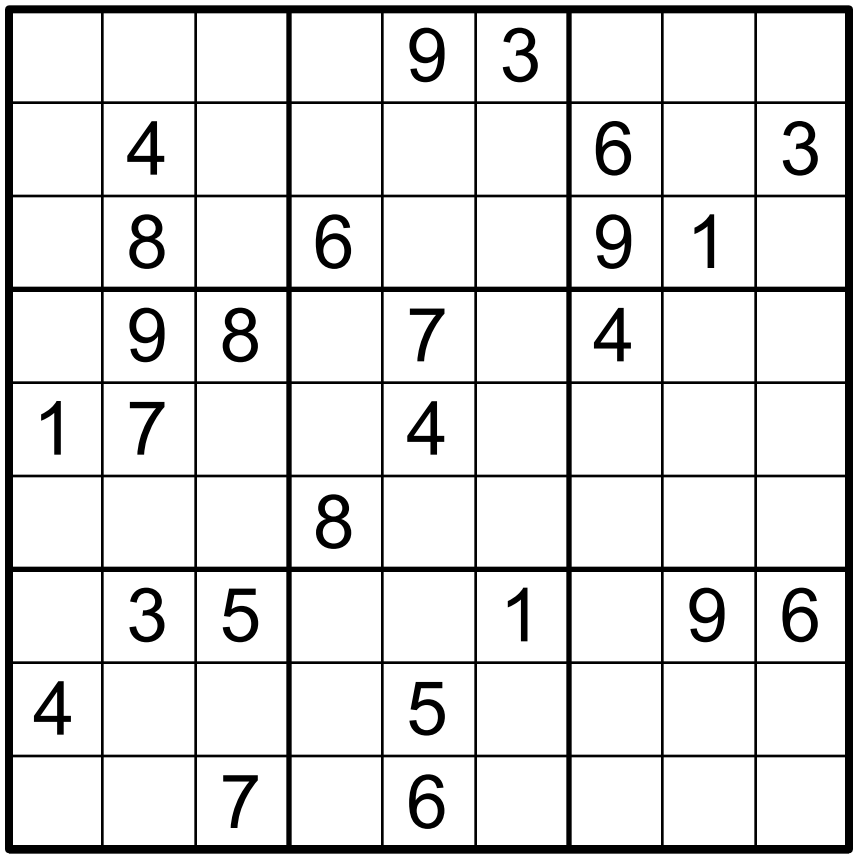 sudoku puzzle
