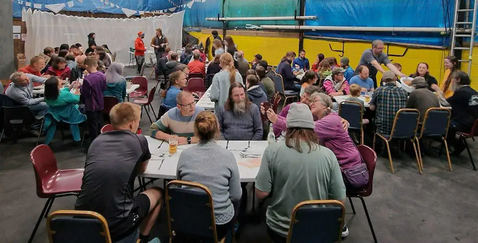 A group enjoying themselves at our superb facility
