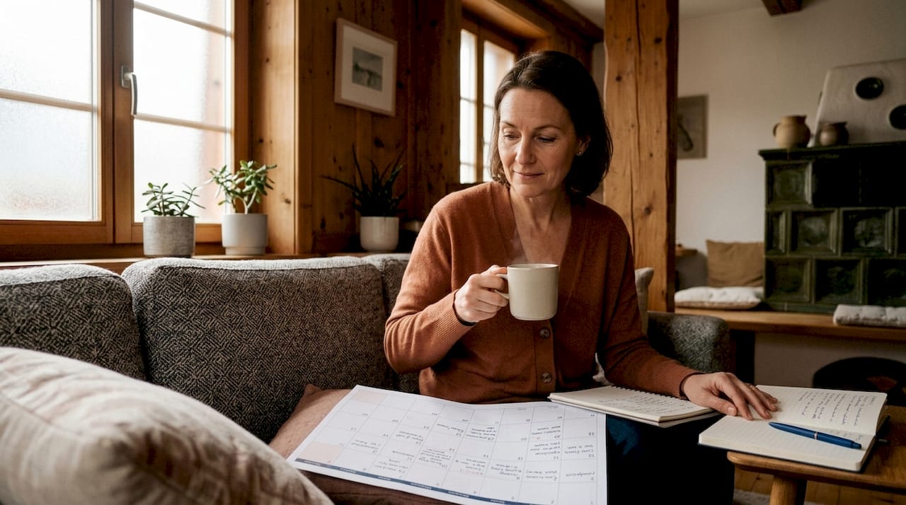 Woman balancing caregiving and part-time work