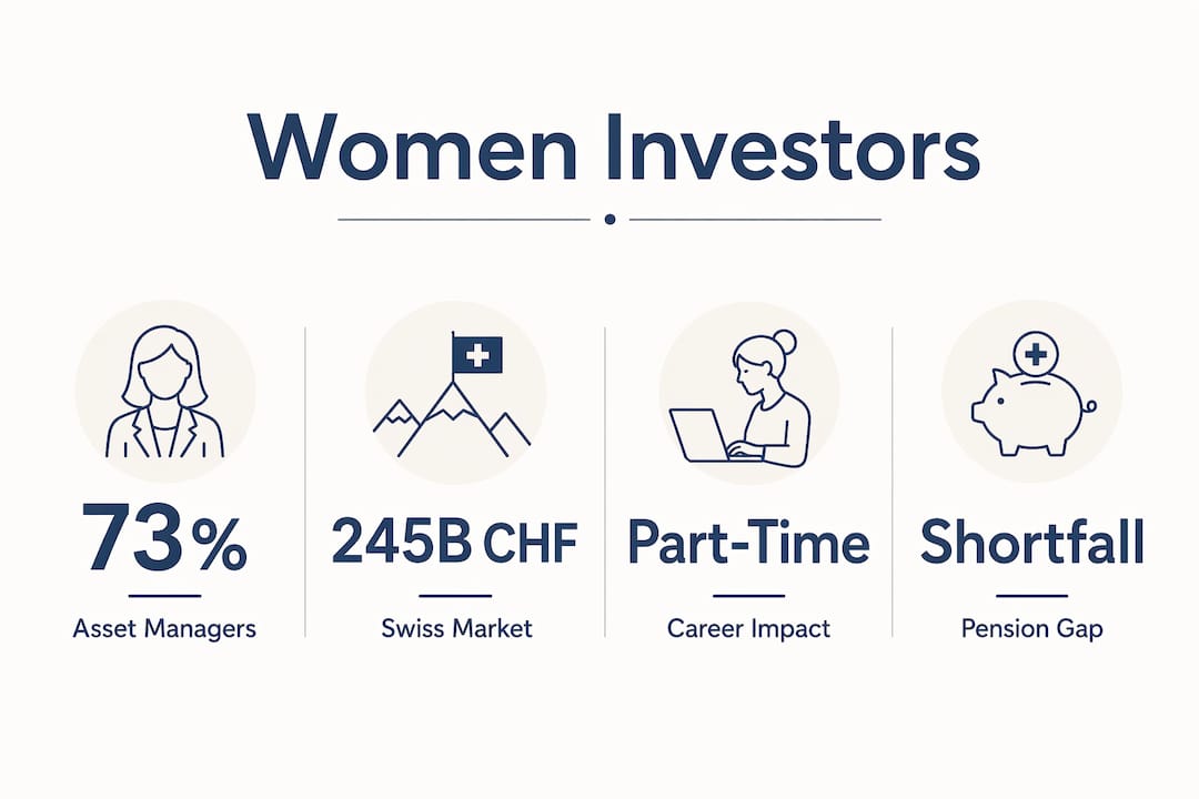 Infographic showing key statistics about women investors