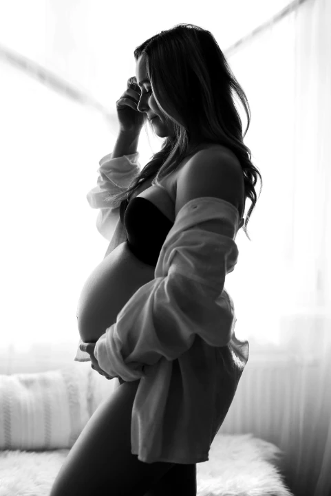 Babybauch - Tageslichtstudio - Fotografie Schneider Rostock