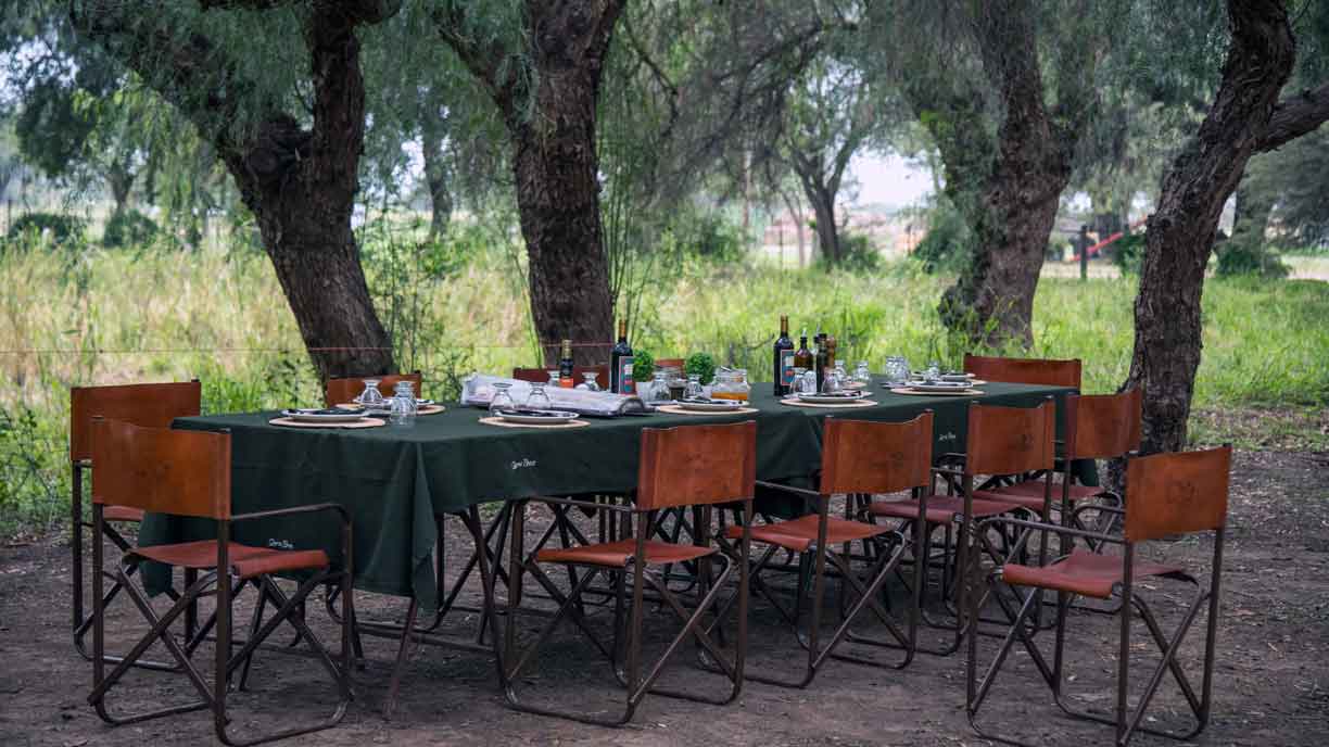 Outdoor lunch at Sierra Brava Lodge