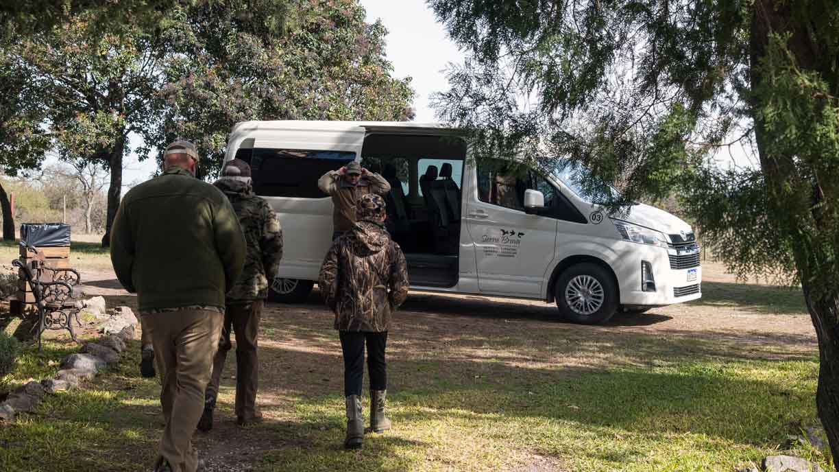 Sierra Brava Lodge transfer van