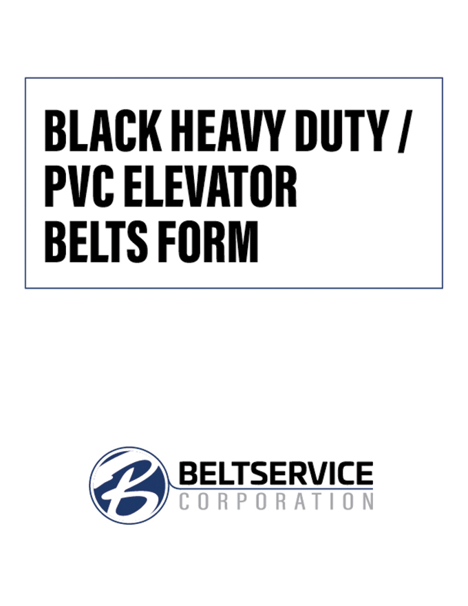 Black Heavy Duty / PVC Elevator Belts