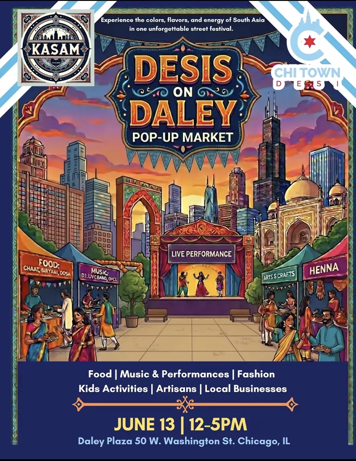 Desis on Daley Pop-Up Market full
