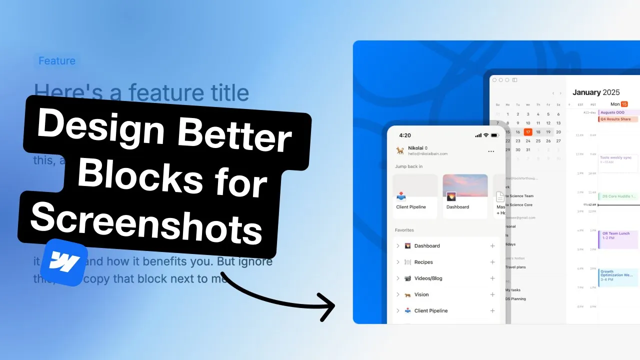 Designing Image Frames in Webflow