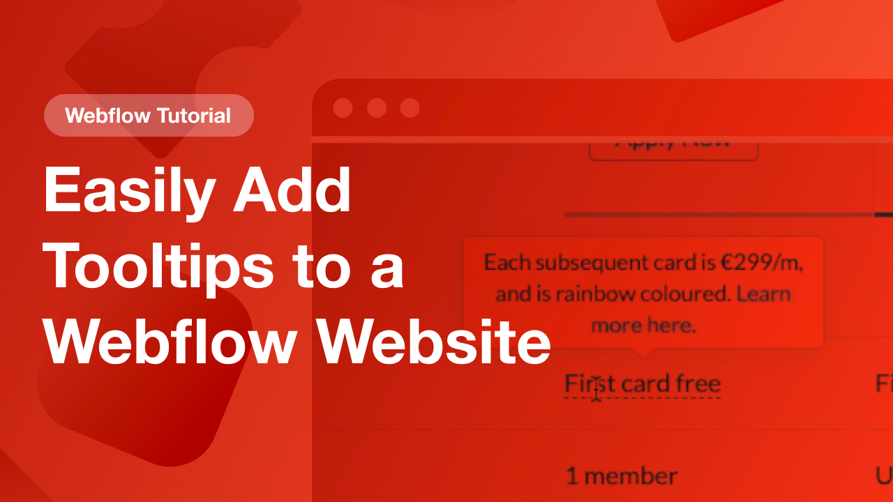 Easily Add Tooltips to a Webflow Website