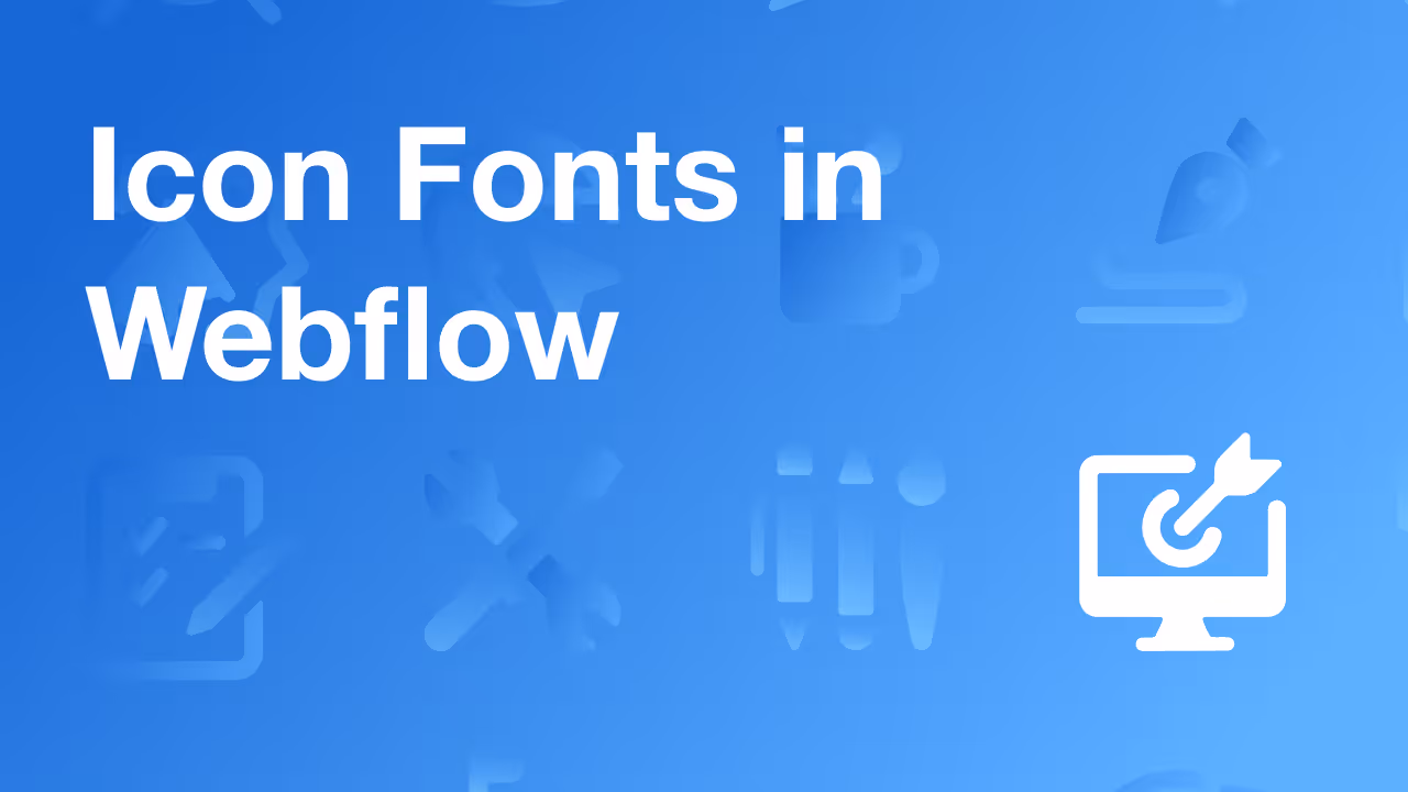 Icons in Webflow Made Easy with Icon Fonts