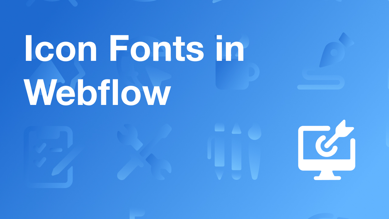 Icons in Webflow Made Easy with Icon Fonts