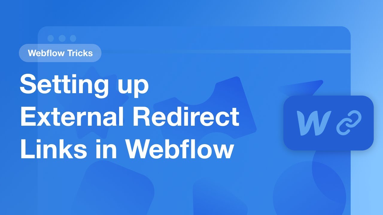 Setting up External Redirect Links in Webflow