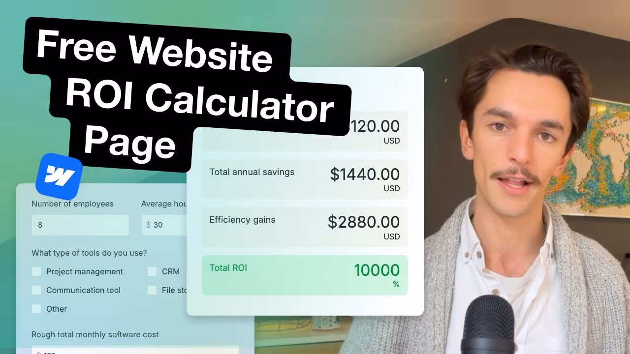 Show Customers ROI with a Website Calculator Page