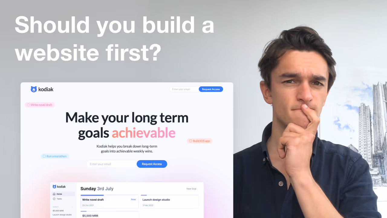 Why I Built a Website for a Product that Isn't Finished