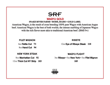 Long Beach Steakhouse restaurant lunch menu