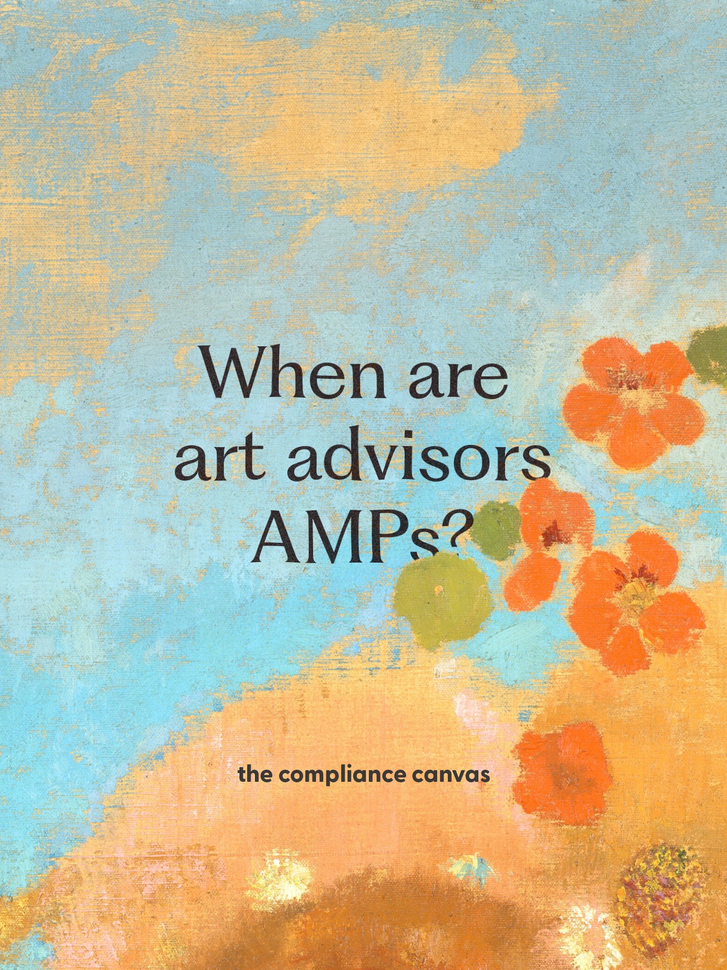 Are art advisors Art Market Participants?